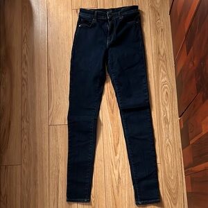 Uniqlo Blue Skinny Jeans Classic Denim